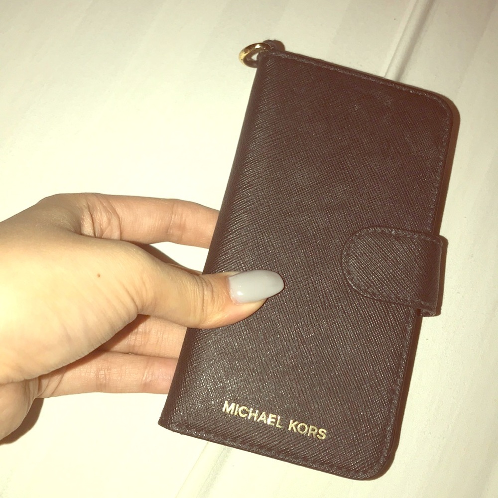 iPhone 7 wallet flip case Michael Kors